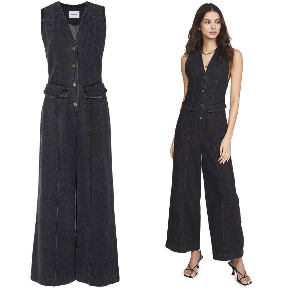 NANUSHKA Freya Denim Jumpsuit Size Medium M - Picture 1 of 6